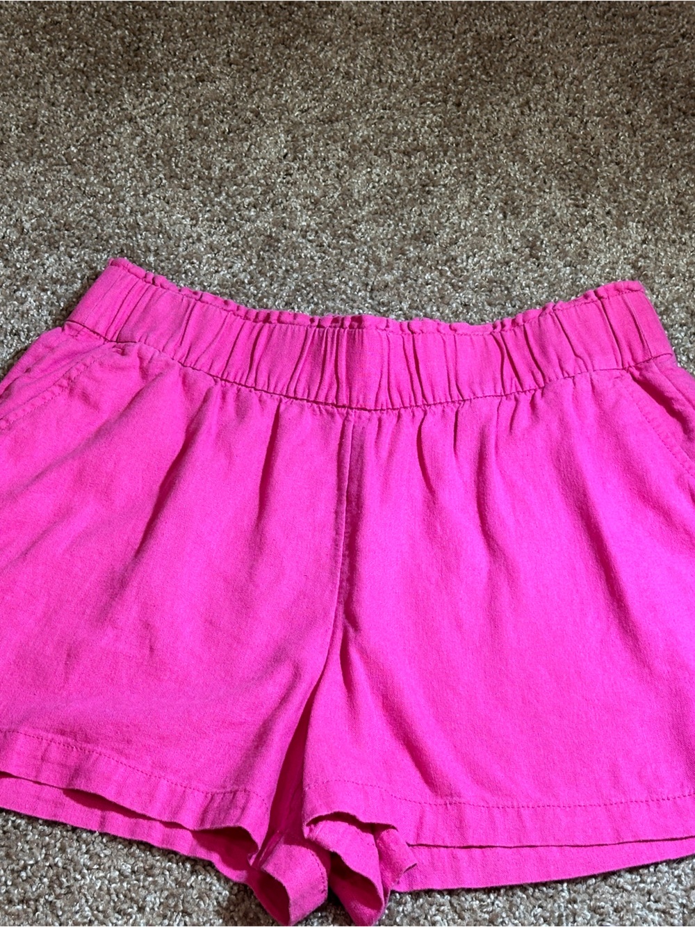Sonoma Hot Pink Elastic Waist Shorts